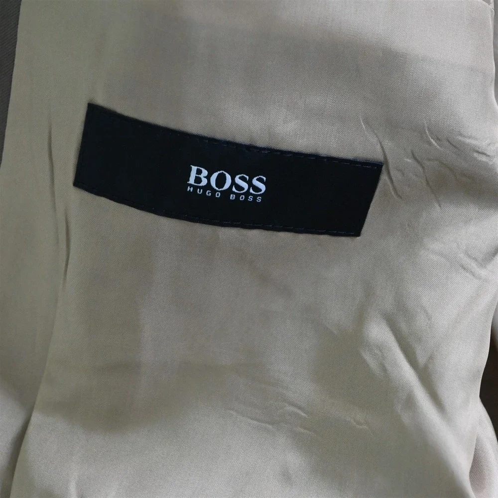 Vtg Hugo‎ Boss 44R Green USA Made Einstein/Sigma Old Money Sport Coat Jacket